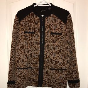 🧵 Tan Jay Leopard Print Blazer